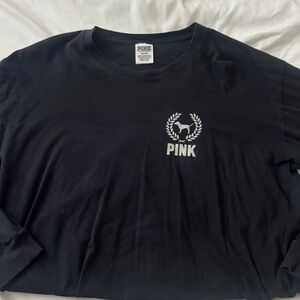 PINK Victoria's Secret Black Long Sleeve Tee